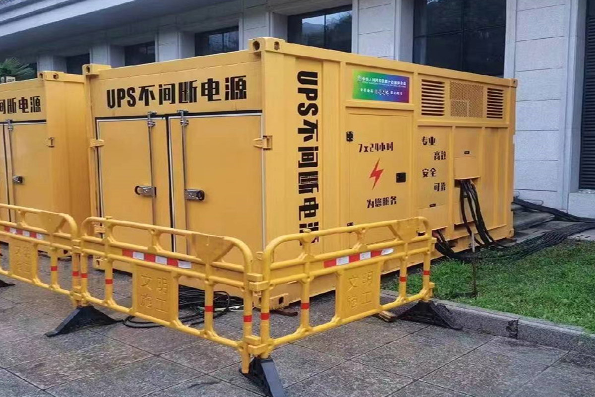 深圳发电机租赁施工现场